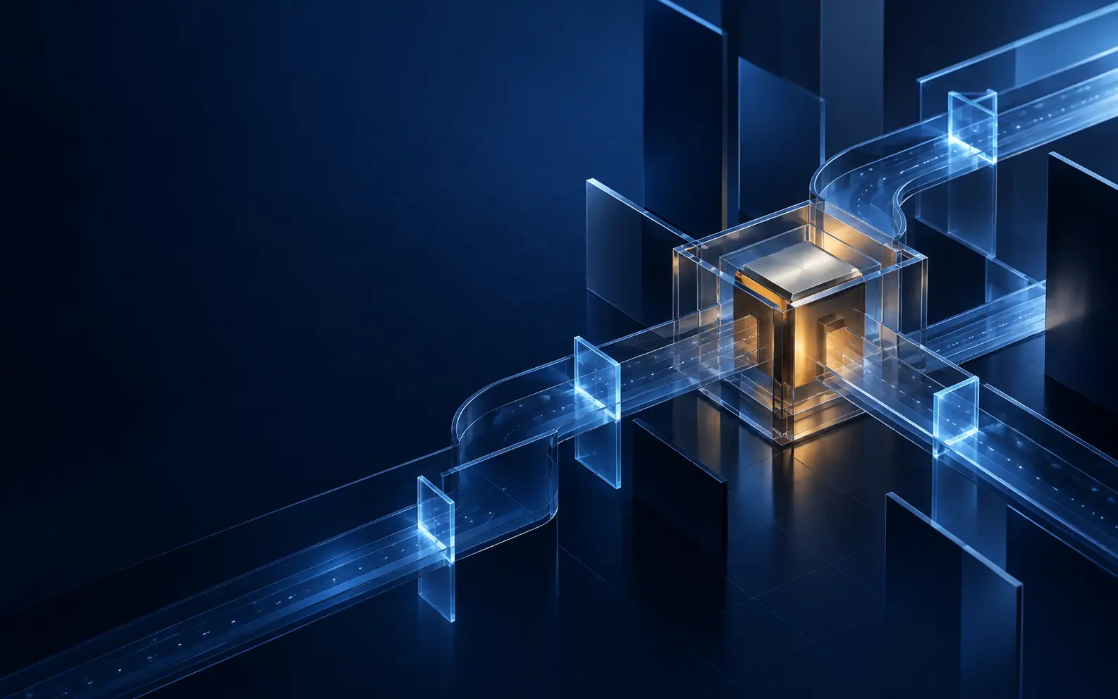 Protected value moving through controlled settlement pathways